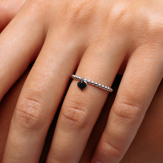 Серебряное кольцо &amp;quot;Сердце&amp;quot; - 3