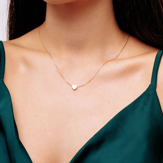 Золотое колье "Сердце" - 4 Золотое колье "Сердце" - 4