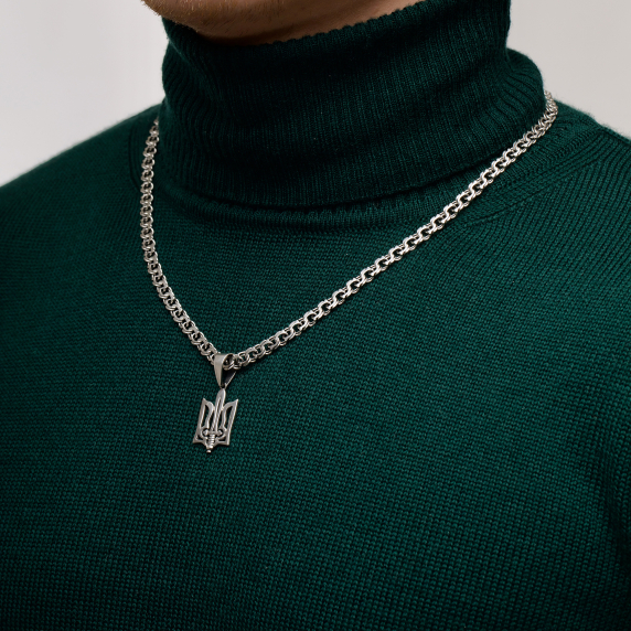 Серебряный подвес &amp;quot;Герб Украины&amp;quot; - 3