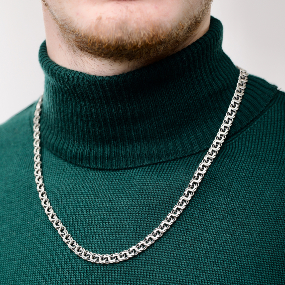Серебряная цепочка "Бисмарк" - 6 Серебряная цепочка "Бисмарк" - 6