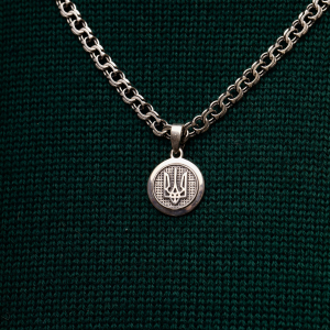 Серебряный подвес "Герб Украины"