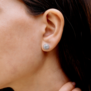 Серебряные пусеты