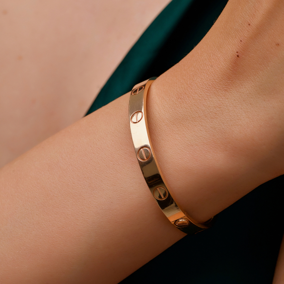 Золотой браслет &amp;quot;Любовь&amp;quot; - 3