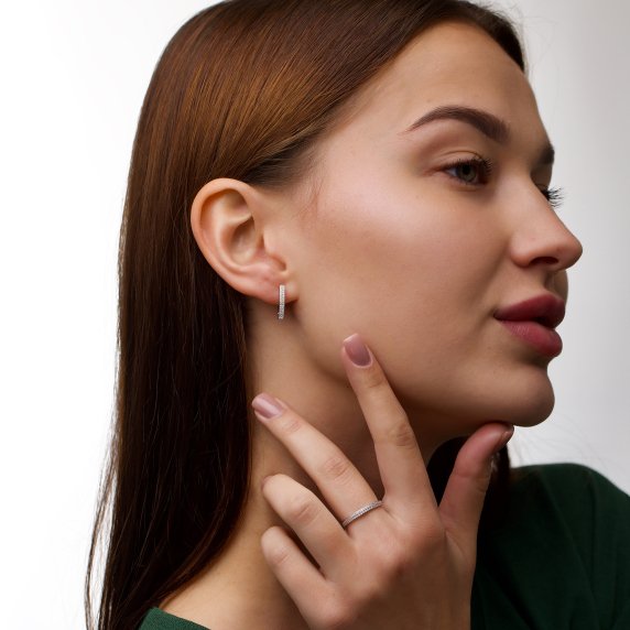 Срібні сережки &amp;quot;Сяйво&amp;quot; - 5