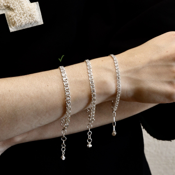 Серебряный браслет &amp;quot;Нежность&amp;quot; - 6