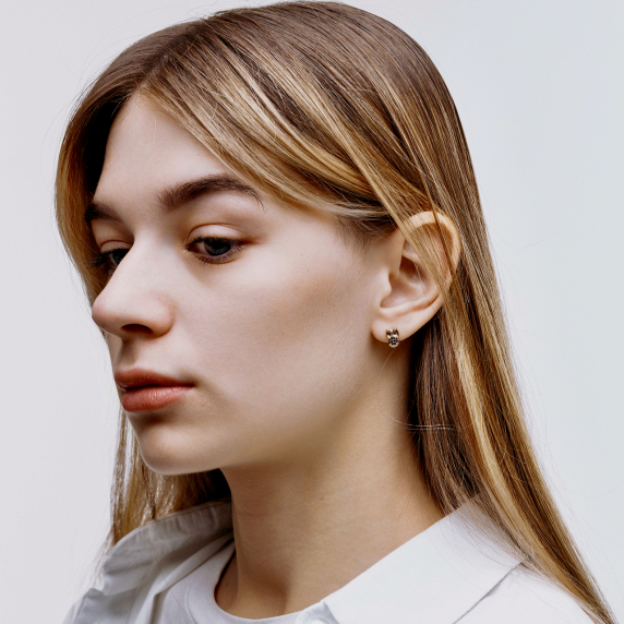 Золоті сережки &amp;quot;Сова&amp;quot; - 4