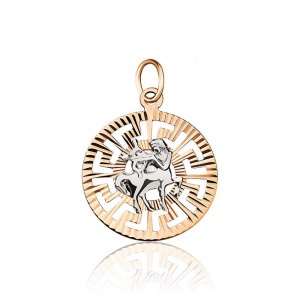 Золотая подвеска "Стрелец"