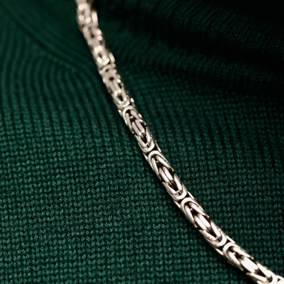 Срібний ланцюг &amp;quot;Лисий хвіст&amp;quot; 55р - 2