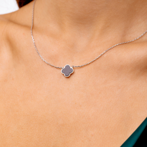 Серебряное колье "Cloveria"