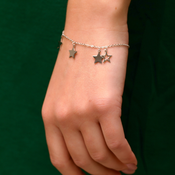 Срібний браслет &amp;quot;Зірки&amp;quot; - 4