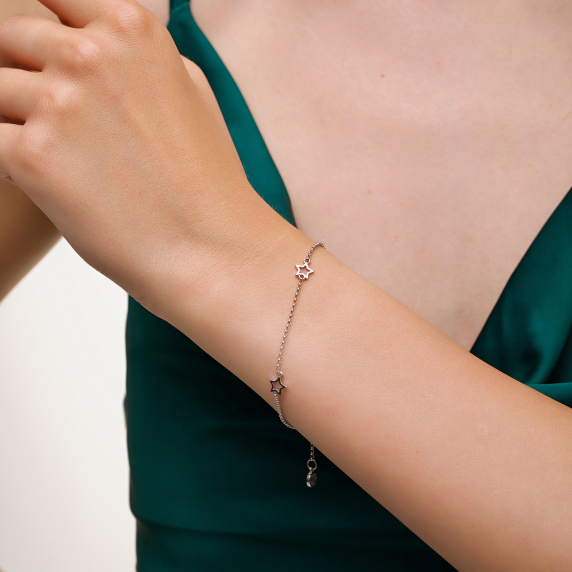 Серебряный браслет &amp;quot;Звезды&amp;quot; - 3