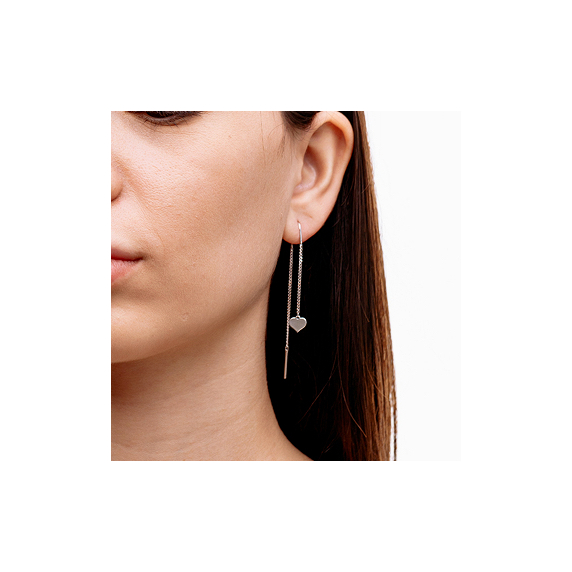 Срібні сережки &amp;quot;Серце&amp;quot; - 2