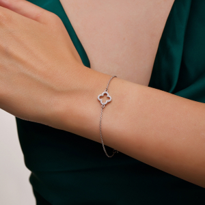 Серебряный браслет "Cloveria"