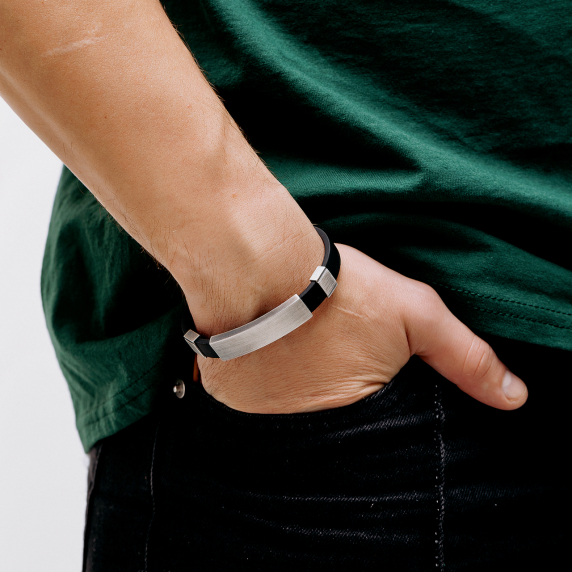 Серебряный браслет "Гравюр" - 1 Серебряный браслет "Гравюр" - 1