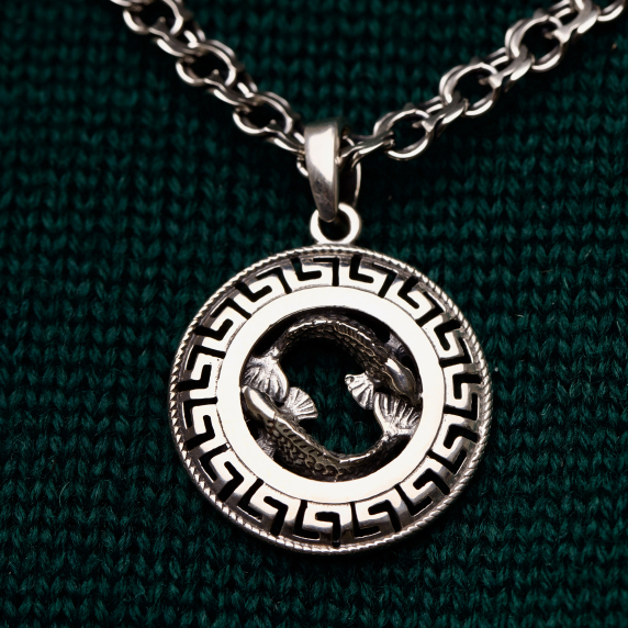 Серебряная подвеска &amp;quot;Рыбы&amp;quot; - 2