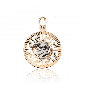 Золотая подвеска "Дева"