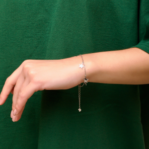 Серебряный браслет "Звезды"