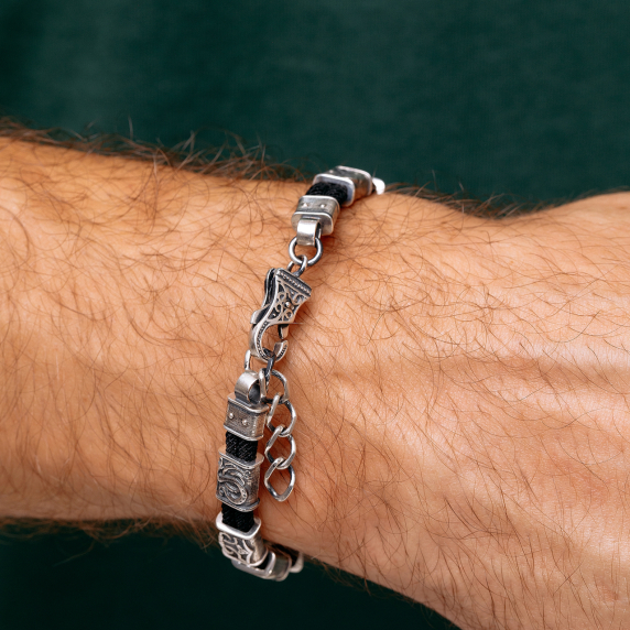 Срібний браслет &amp;quot;10 Рун&amp;quot; - 7