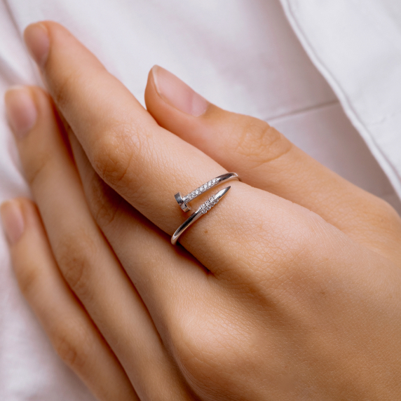 Серебряное кольцо &amp;quot;Гвоздь&amp;quot; - 3