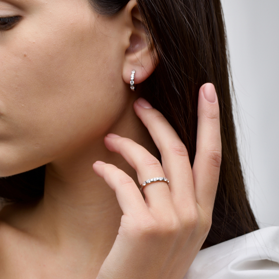 Серебряное кольцо &amp;quot;Доминика&amp;quot; - 8