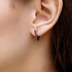 Серебряные серьги "Масон"