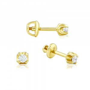 Золотые пусеты