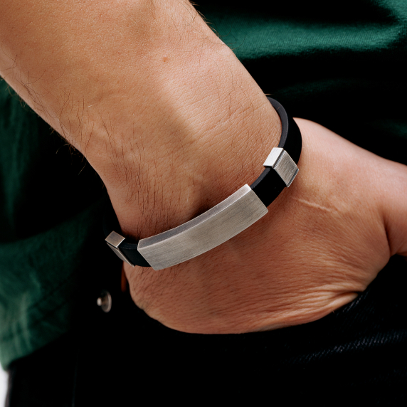 Серебряный браслет "Гравюр" - 6 Серебряный браслет "Гравюр" - 6