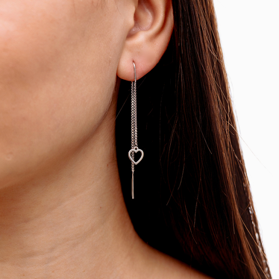 Срібні сережки &amp;quot;Серце&amp;quot; - 1