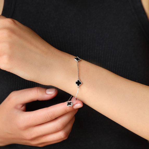 Золотой браслет "Cloveria" - 3 Золотой браслет "Cloveria" - 3