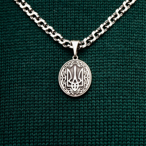 Серебряный подвес "Герб Украины"