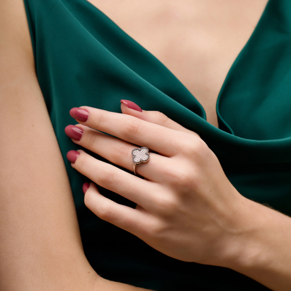 Серебряные кольцо &amp;quot;Cloveria&amp;quot; - 2