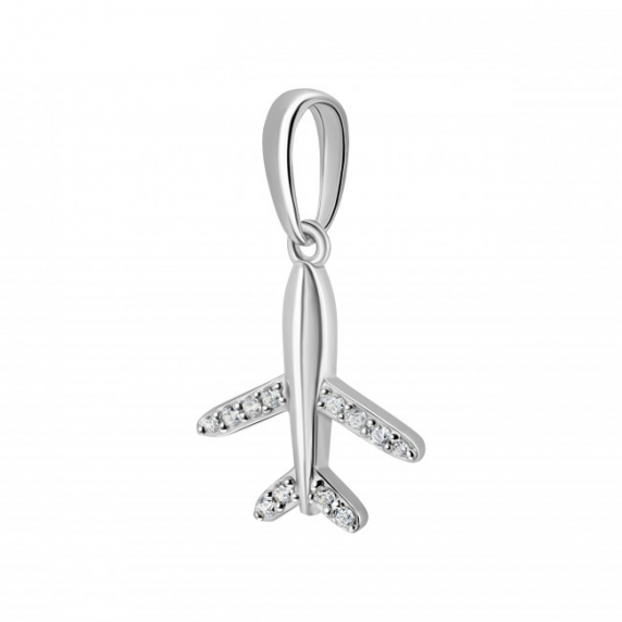 Серебряная подвеска &amp;quot;Самолет&amp;quot; - 2