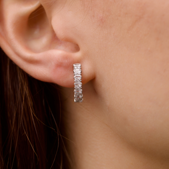 Серебряные серьги - 1