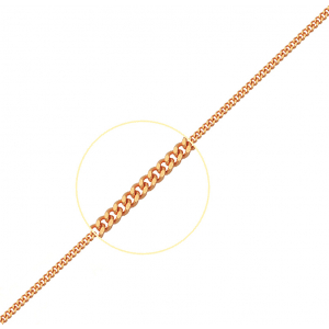 Золотая цепочка "Панцирь" 40 см