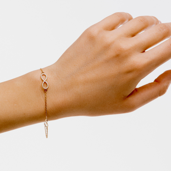 Золотой браслет &amp;quot;Бесконечность&amp;quot; - 4