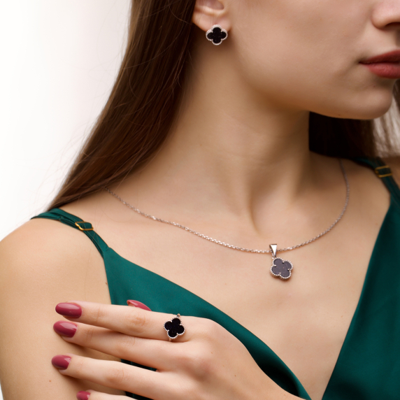 Серебряные кольцо &amp;quot;Cloveria&amp;quot; - 6