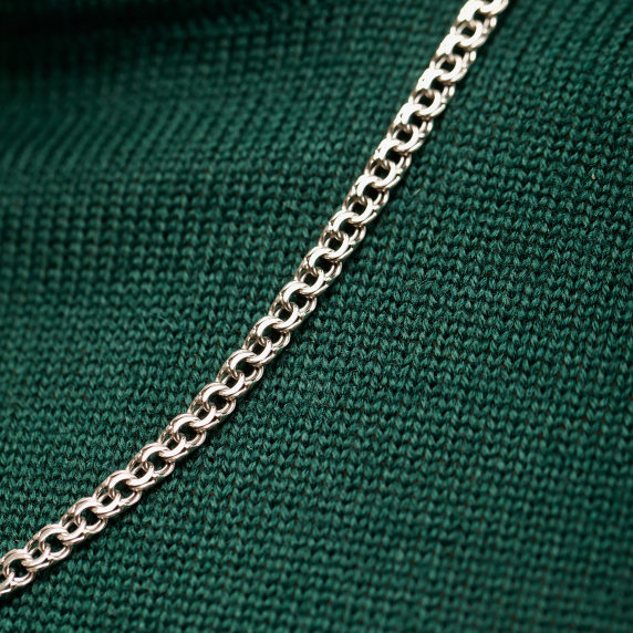 Серебряная цепочка &amp;quot;Плоский бисмарк&amp;quot; - 2