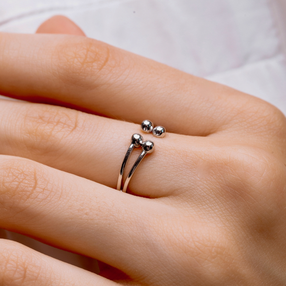 Срібна каблучка &amp;quot;Куля&amp;quot; - 1