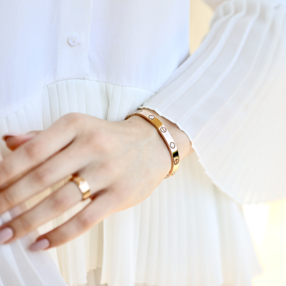 Золотой браслет &amp;quot;Любовь&amp;quot; - 4