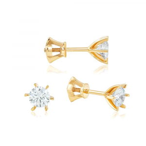 Золотые пусеты