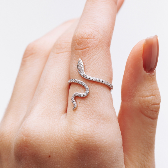 Серебряное кольцо &amp;quot;Змея&amp;quot; - 3