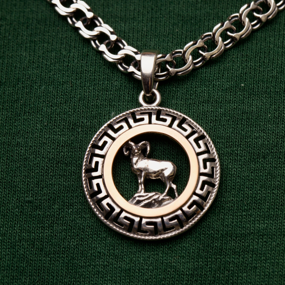 Серебряный подвес &amp;quot;Овен&amp;quot; - 2
