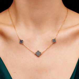 Золотое колье "Cloveria"