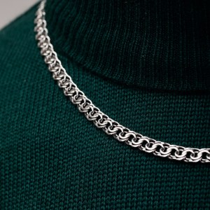 Серебряная цепочка "Бисмарк плоский"