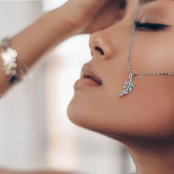 Срібна підвіска "Листок" - 2 Срібна підвіска "Листок" - 2