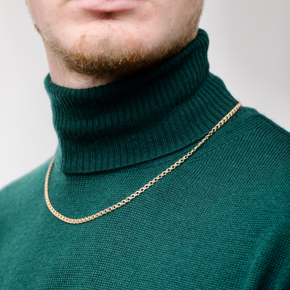 Золотая цепочка "Бисмарк" - 4 Золотая цепочка "Бисмарк" - 4