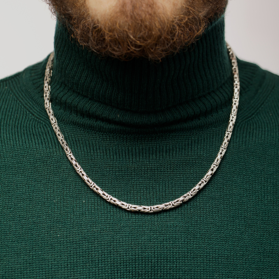 Серебряная цепочка "Лисий хвост" 60р - 5 Серебряная цепочка "Лисий хвост" 60р - 5