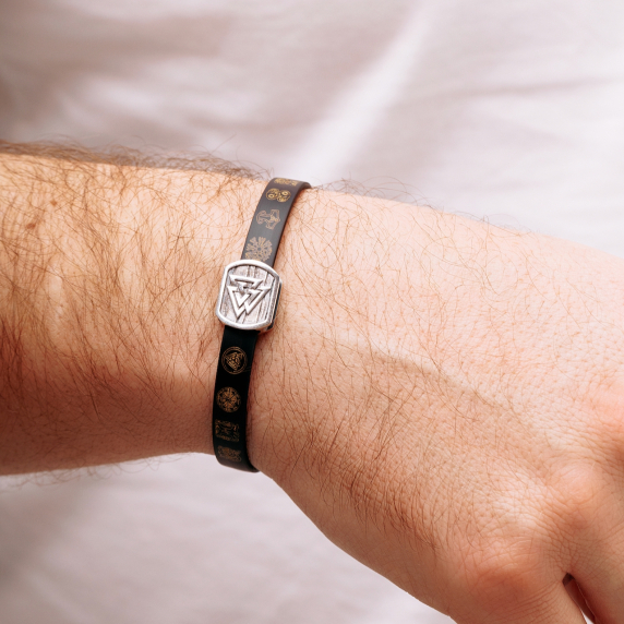 Срібний браслет &amp;quot;Валькнут&amp;quot; - 3