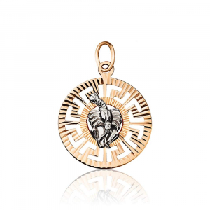 Золотая подвеска "Рак"