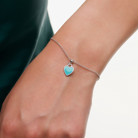 Серебряный браслет &amp;quot;Сердце&amp;quot; - 1